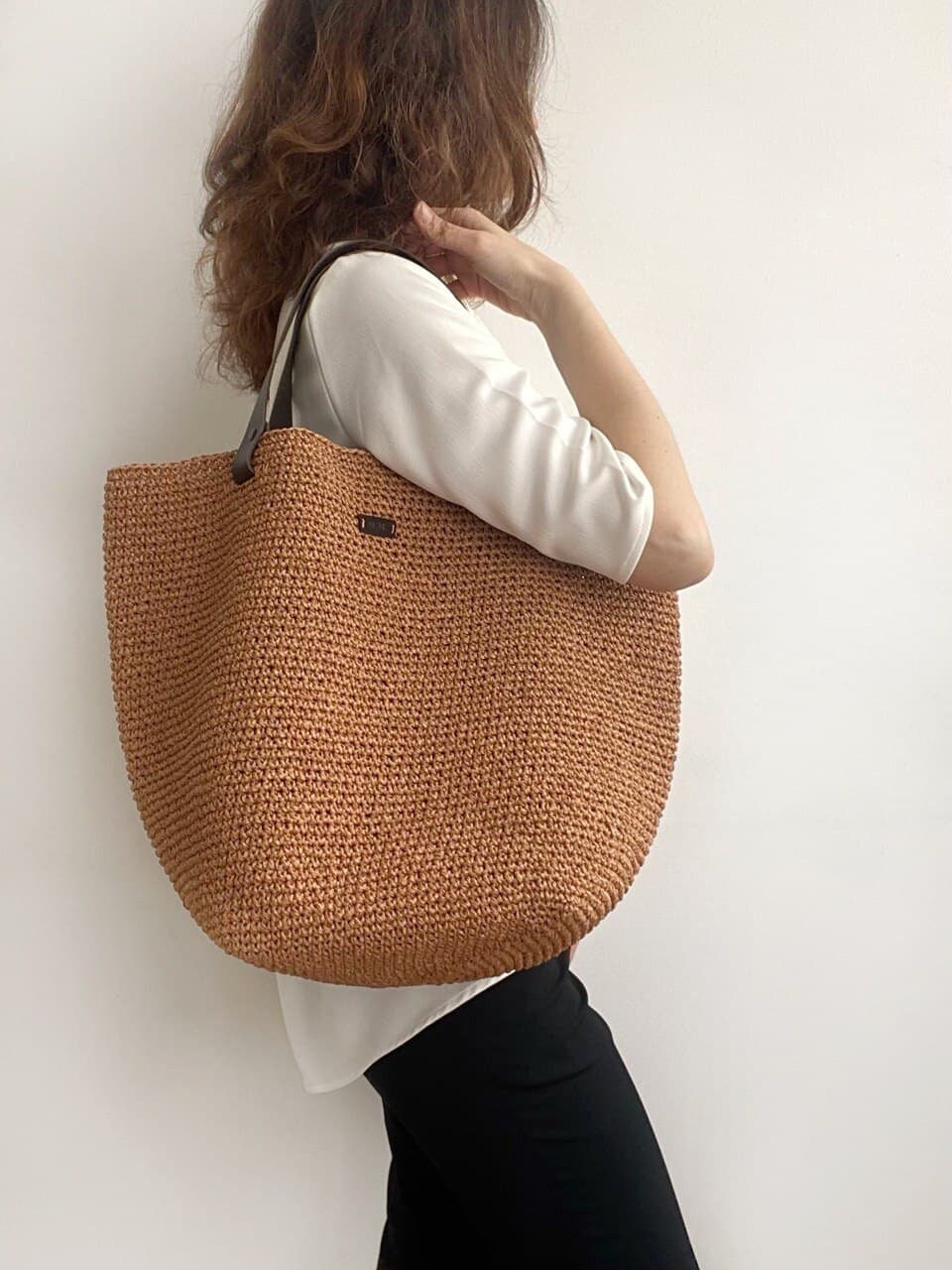 stylische strandtasche