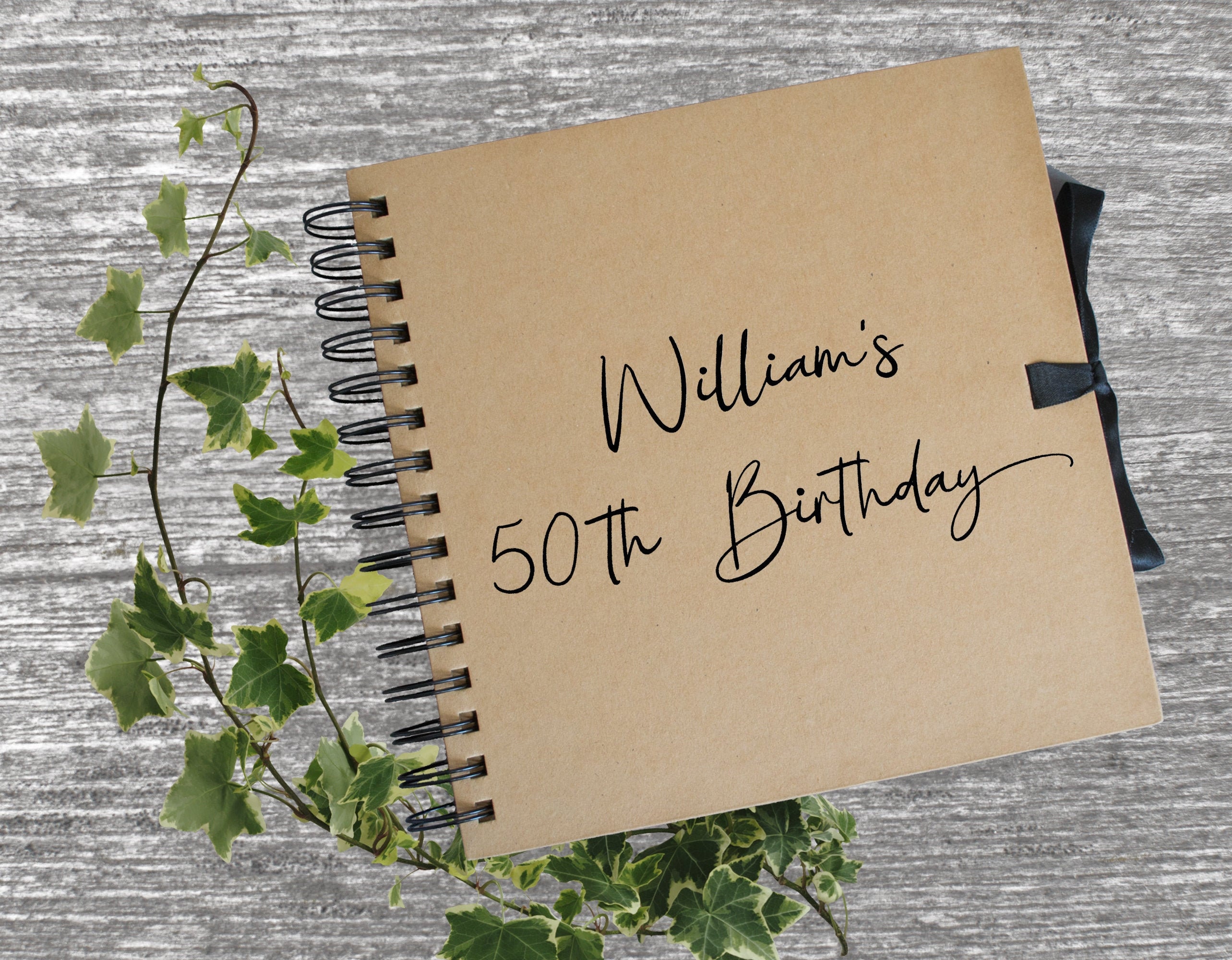 50th Birthday Memory Book / Album / Journal / Scrapbook / Etsy