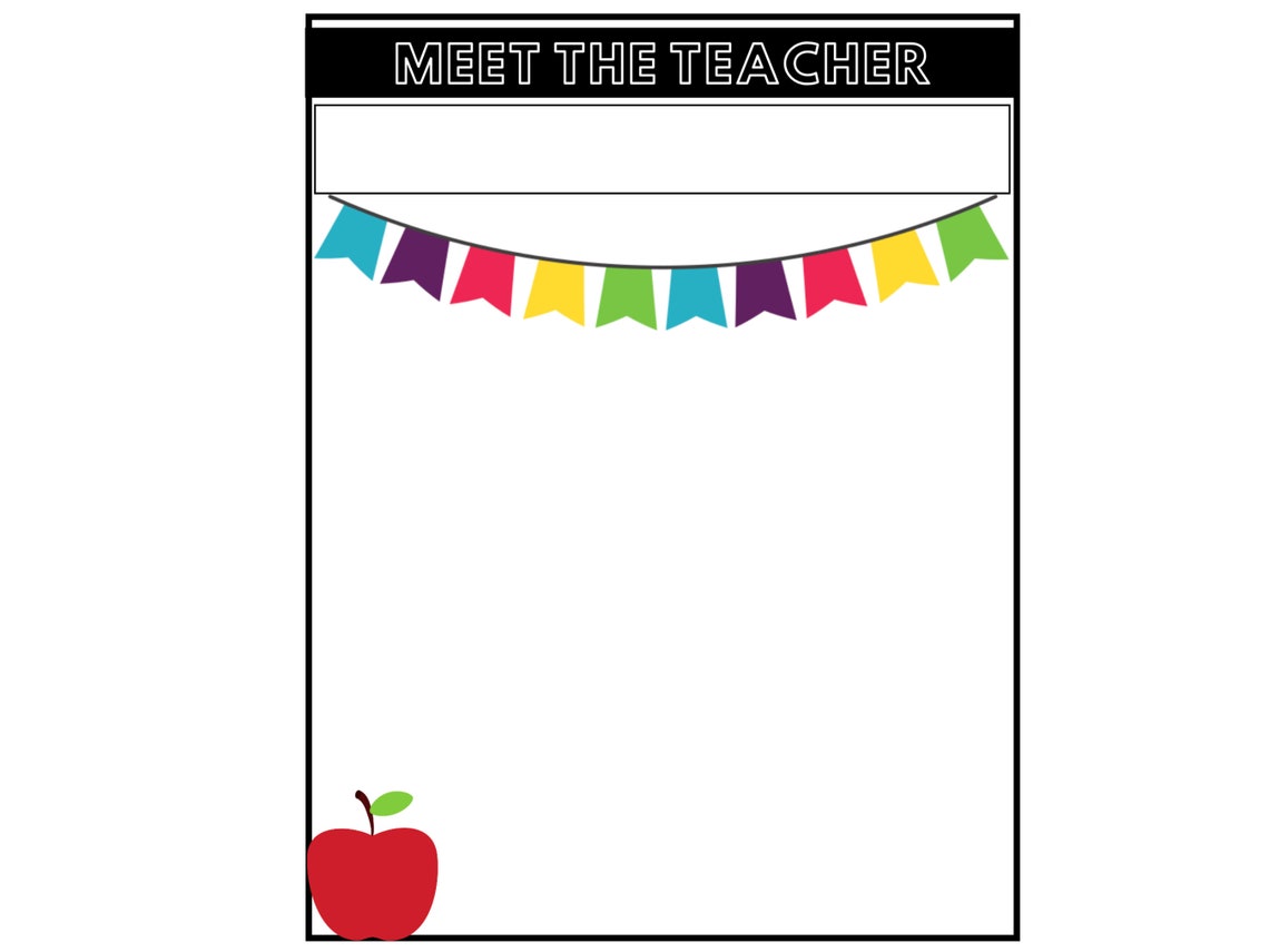 Editable Meet the Teacher Template for Google Slides Back to School