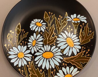 Unique hand-painted plate