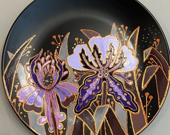 Unique hand-painted plate