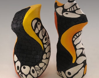 Ceramic Sculpture Pair V