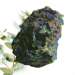 Azurite Malachite Specimen, Natural Azurite Specimen, Healing Crystal, Mineral Specimen, Azurite Crystal Cluster, Raw Crystal Specimen