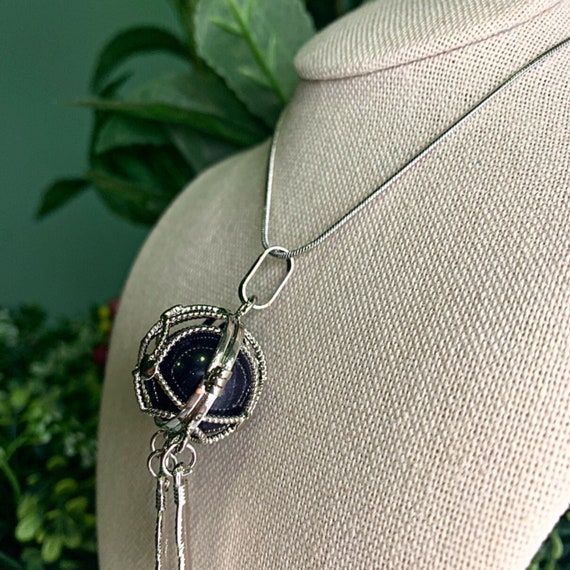 Dream Catcher Crystal Necklace - Crystal Cage Nec… - image 3