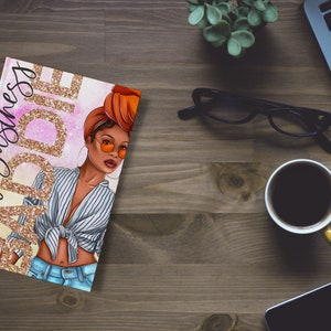 Small Business Baddie Printable Planner Cover, Journal Cover, Notebook Cover, Black Girl Journal Cover, Wall Art, Small Business Baddie