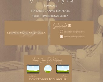 Luxury Youtube Intro Template:  Editable Canva Video Template for Content Creators