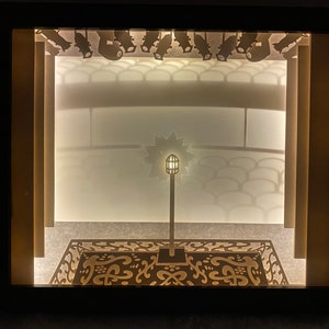 FULLY ASSEMBLED “Ghost Light” Illuminated Shadowbox