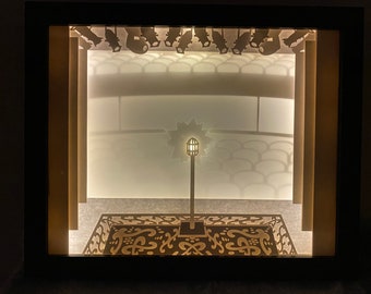 FULLY ASSEMBLED “Ghost Light” Illuminated Shadowbox