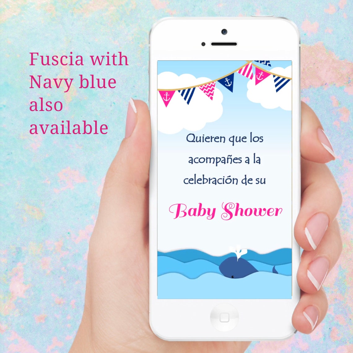 Nautical Baby Shower Video Invitation Invitación Animada Driveby