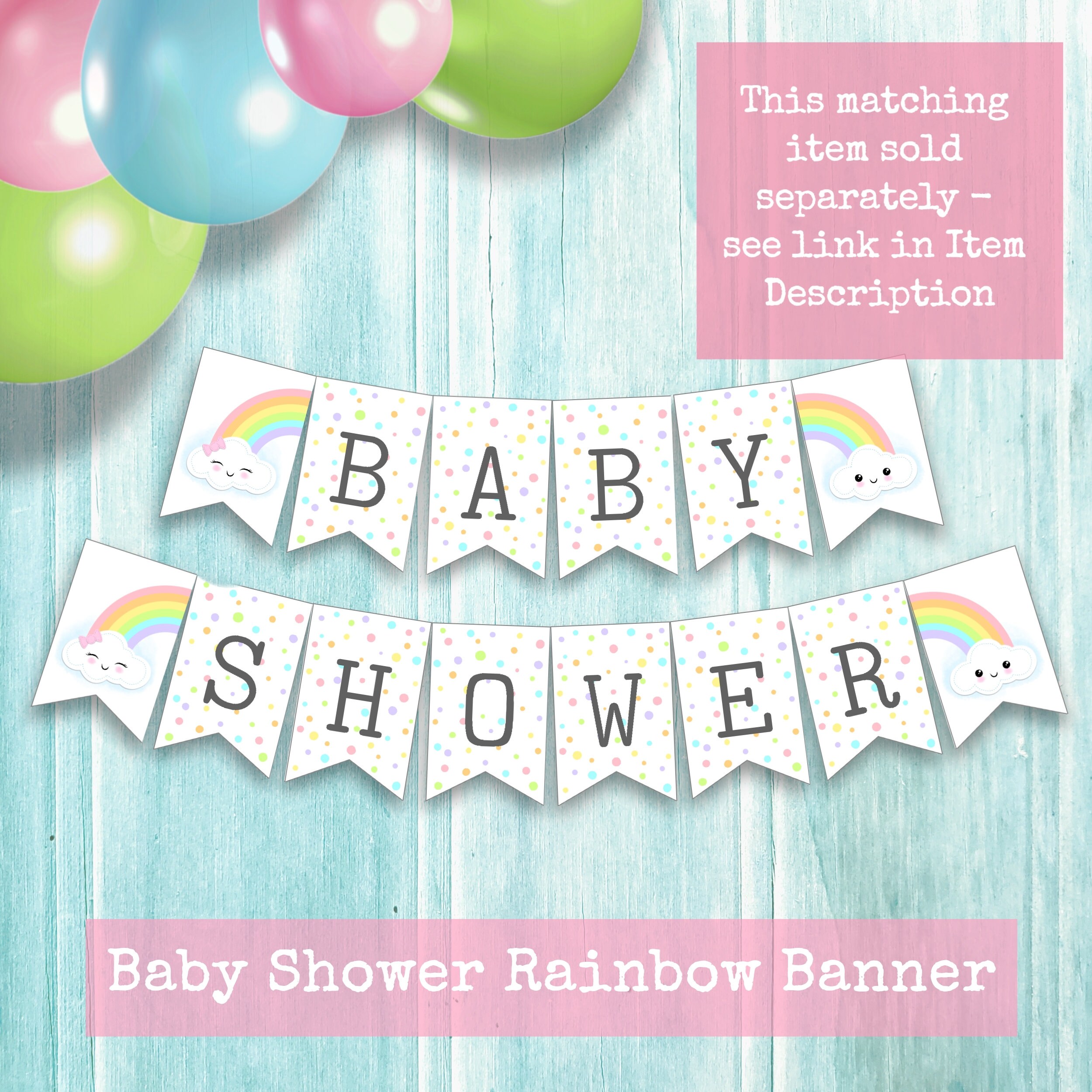 Baby Shower Rainbow Video Invitation Arcoiris Invitación Animada Drive
