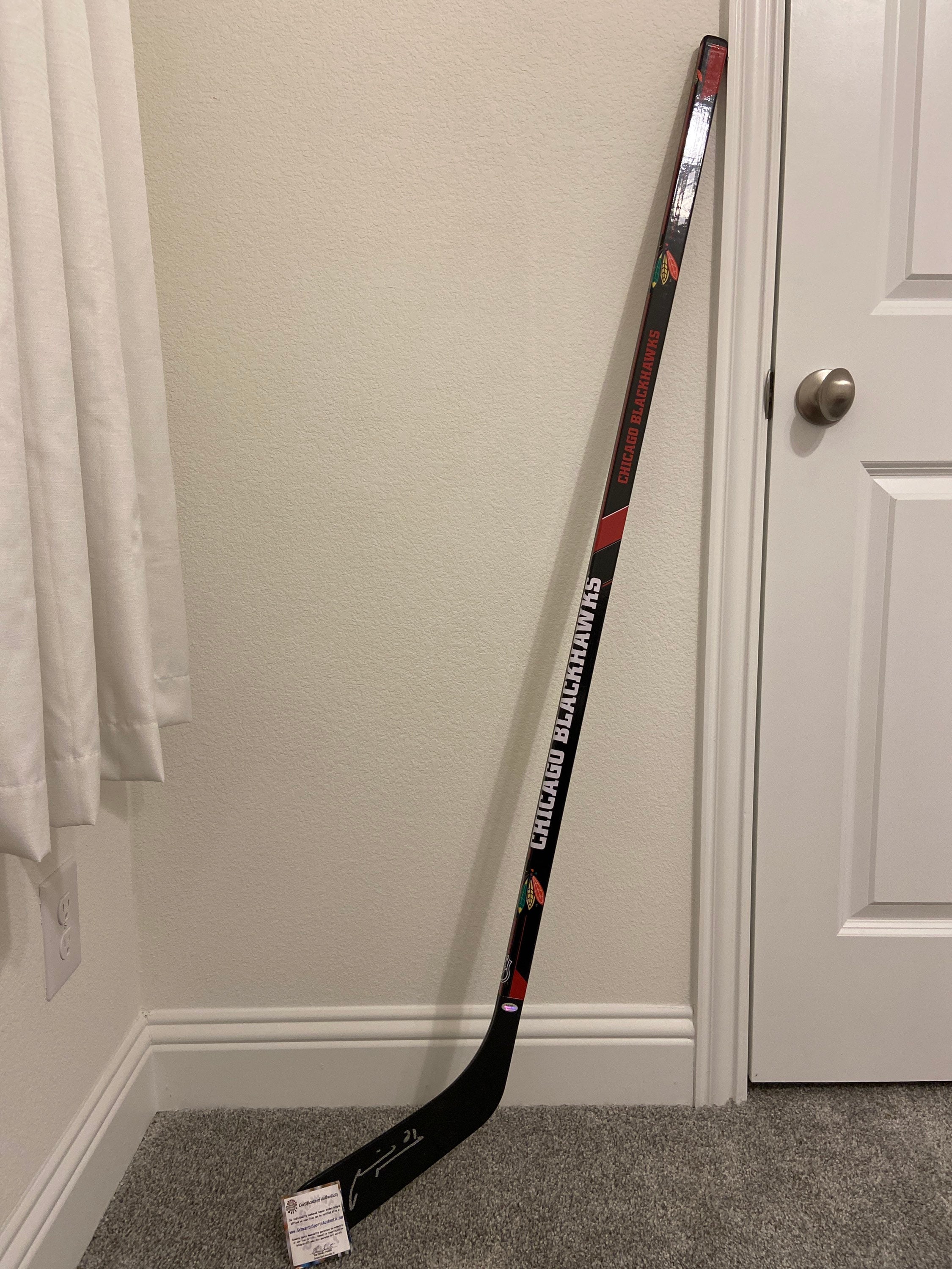 Chicago Blackhawks Hockey Sticks, Blackhawks Autographed Sticks
