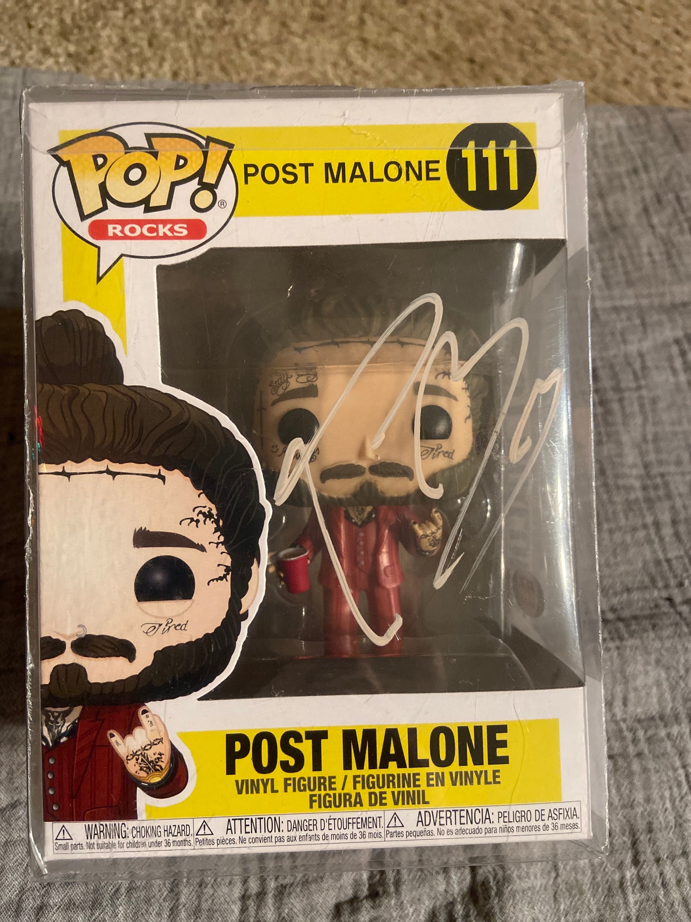 Post Malone Signed 111 Funko Pop With PSA Certification - Etsy