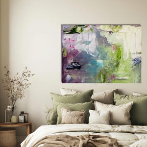 Abstract Painting, Original Art, Large Wall Art, Office Decor, Wall Decoration, Living Room Art, on Canvas, Abstract Painting 60 x 80 cm