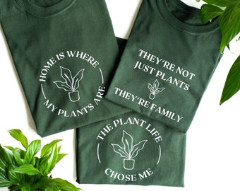 T-shirt voor plantenliefhebbers 100% katoen