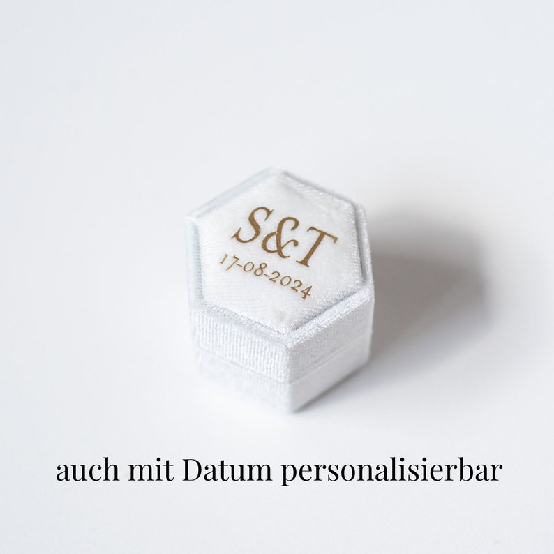 Personalisierte Ringbox aus Samt Bild 4