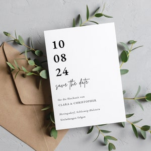 Save the Date - digitales Template zum bearbeiten