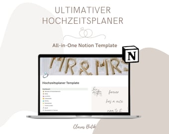 Ultimativer Hochzeitsplaner All-in-One - Notion Template