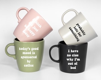 Taza divertida con frase