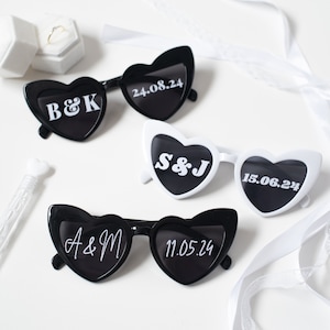 Heart Sunglasses Personalized Wedding