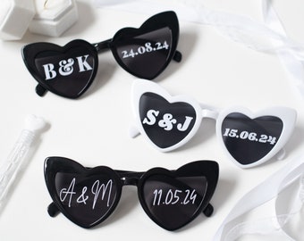 Heart Sunglasses Personalized Wedding