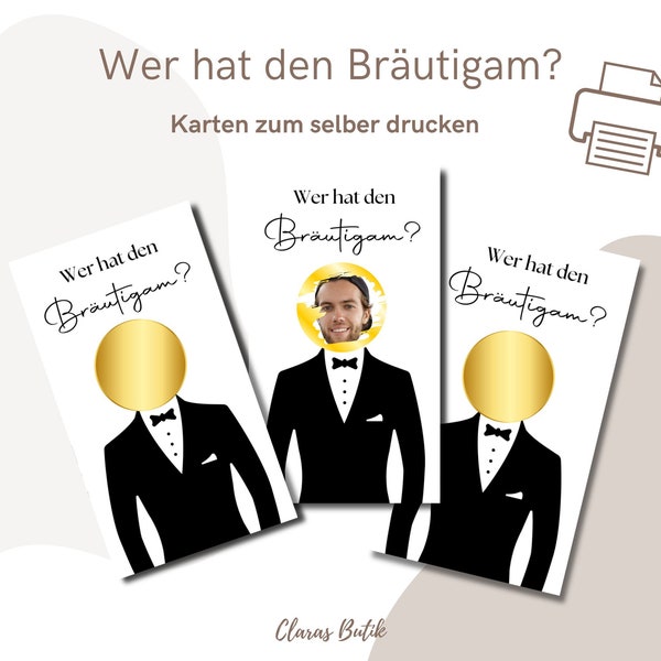 Wer hat den Bräutigam? Spiel für JGA & Hochzeit