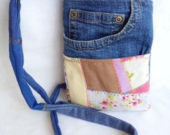 Jeans patchwork bag | Etsy España