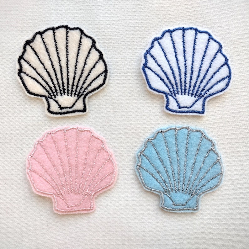 Shell Patch - Sea Shell - Ocean - Marine Life - Iron on Patch ...