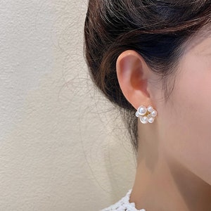 Pearl Earrings Bridal Earrings Wedding Earrings Pearl - Etsy