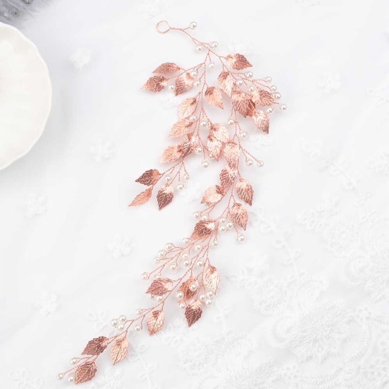 Leaf Hair Vine Wedding Hair Accessories Gold Leaf Hair Etsy