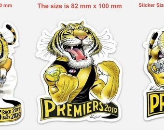 Richmond Premiers Stickers - 2017, 2019, 2020