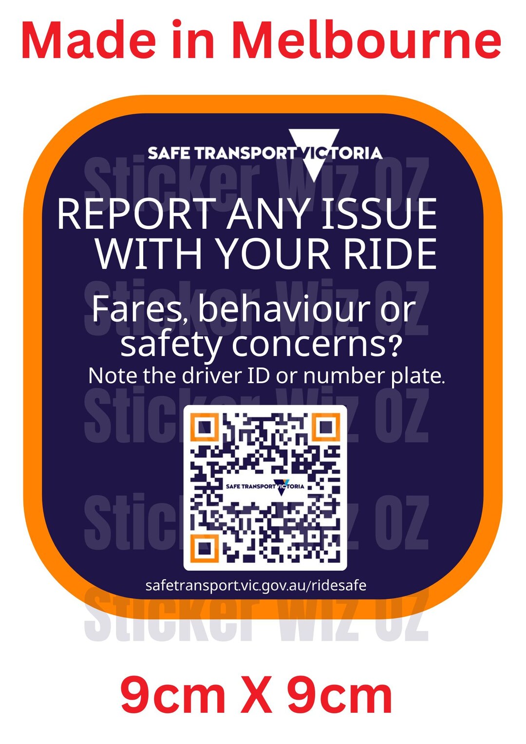 Cpv Sticker Taxi & Rideshare CPV QR Code Sticker – Heavy-duty, Ready to Apply ...