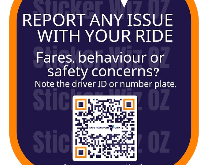 Taxi & Rideshare CPV QR Code Sticker – Heavy-duty, Ready to Apply ...