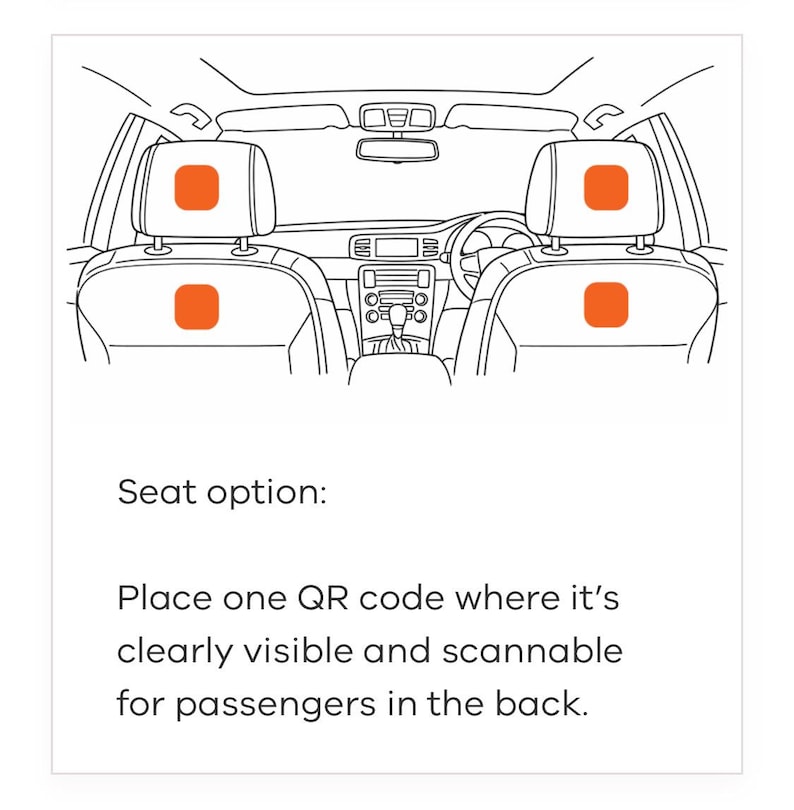 Taxi & Rideshare CPV QR Code Sticker – Heavy-duty, Ready to Apply ...
