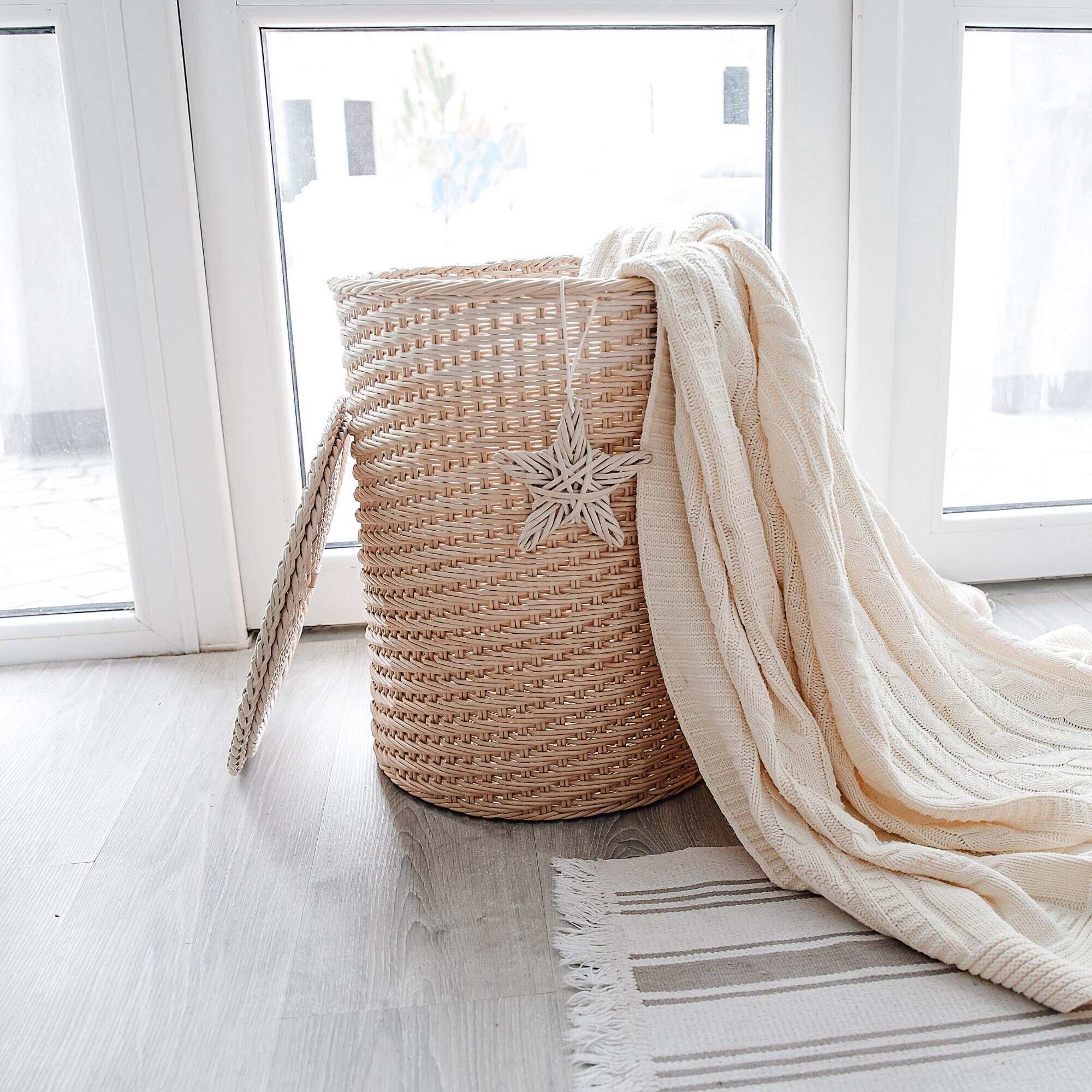 Wäschekorb Gewebter Wäschekorbhalter Geschenk Muttertag | Etsy