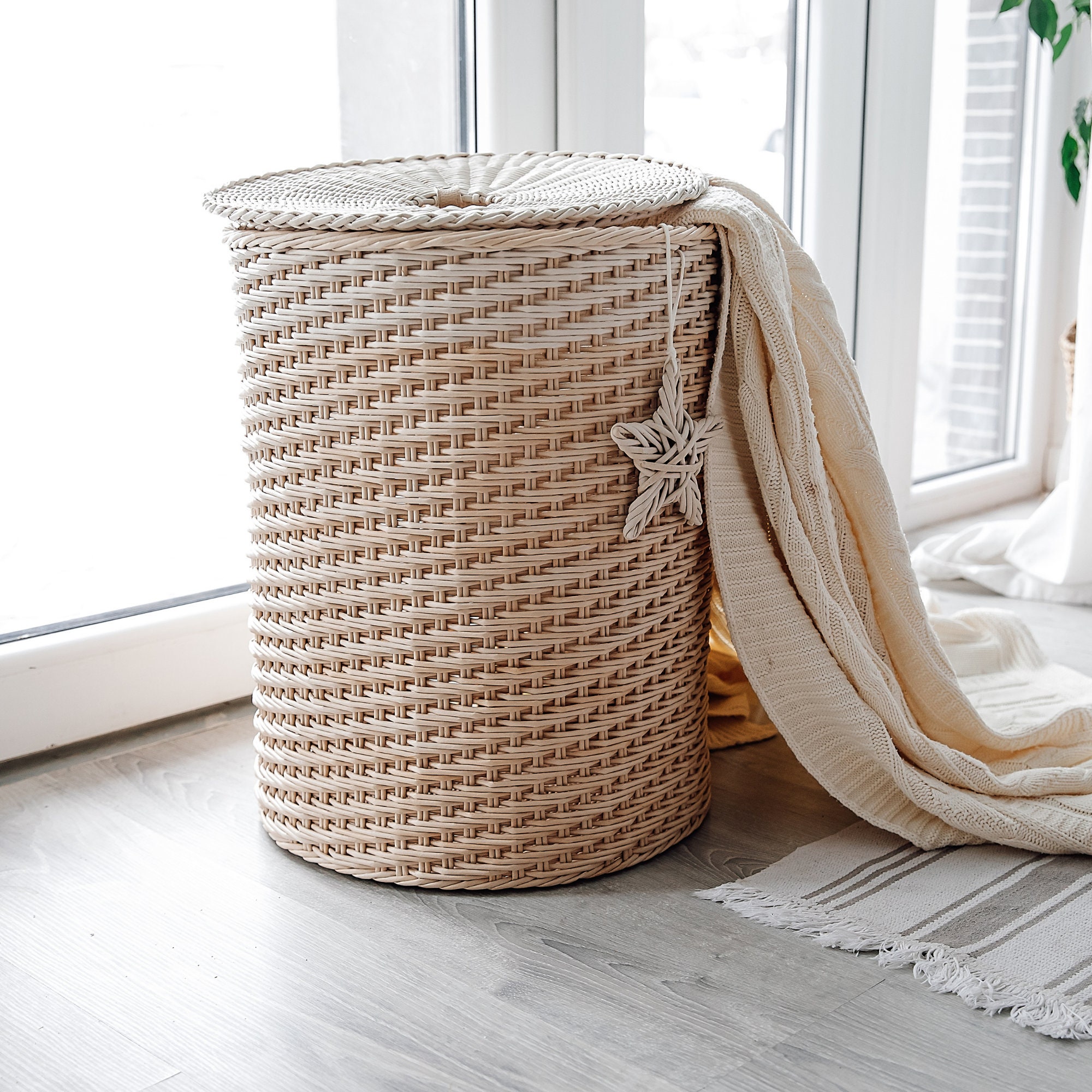 Wäschekorb Gewebter Wäschekorbhalter Geschenk Muttertag | Etsy