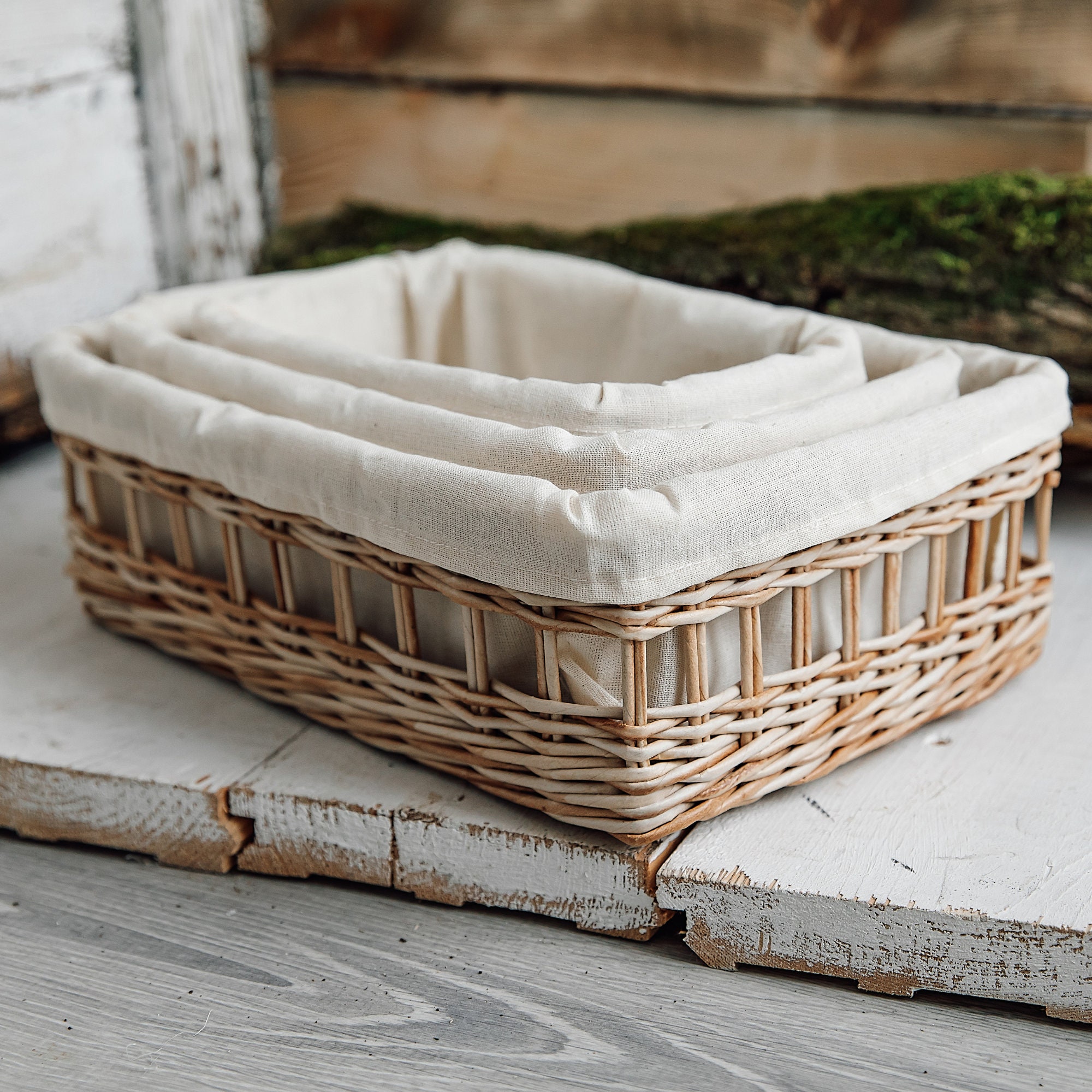 Korb Aufbewahrung Korb Housewarminggeschenk BrotKorb Liner | Etsy