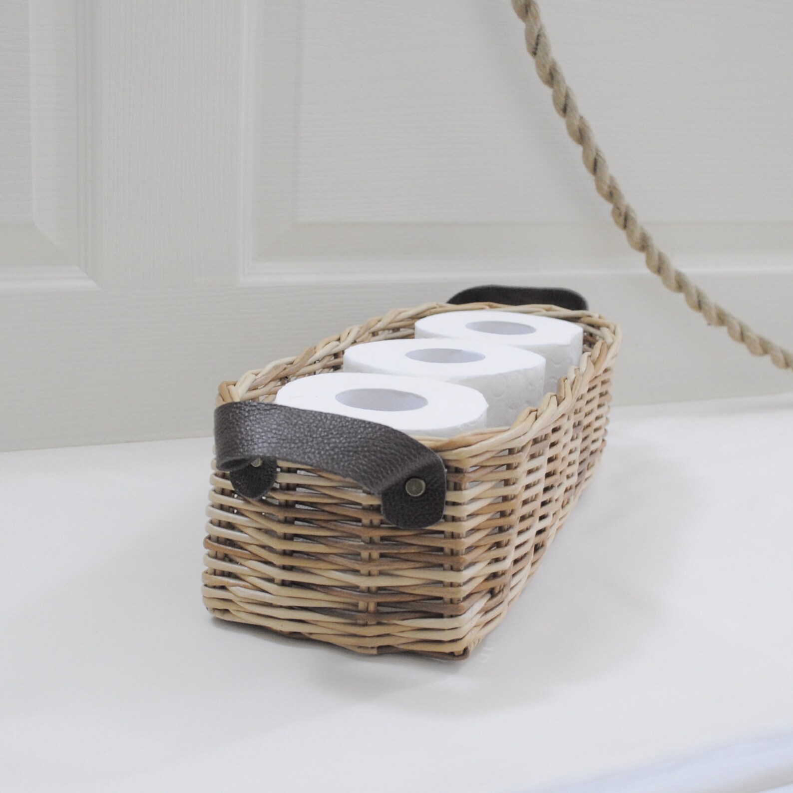 Toilet paper holder toilet tank holder basket woven Etsy