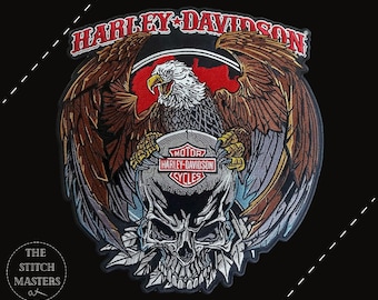 HARLEY ROYAL EAGLE Large Back Patch For Custom Jacket