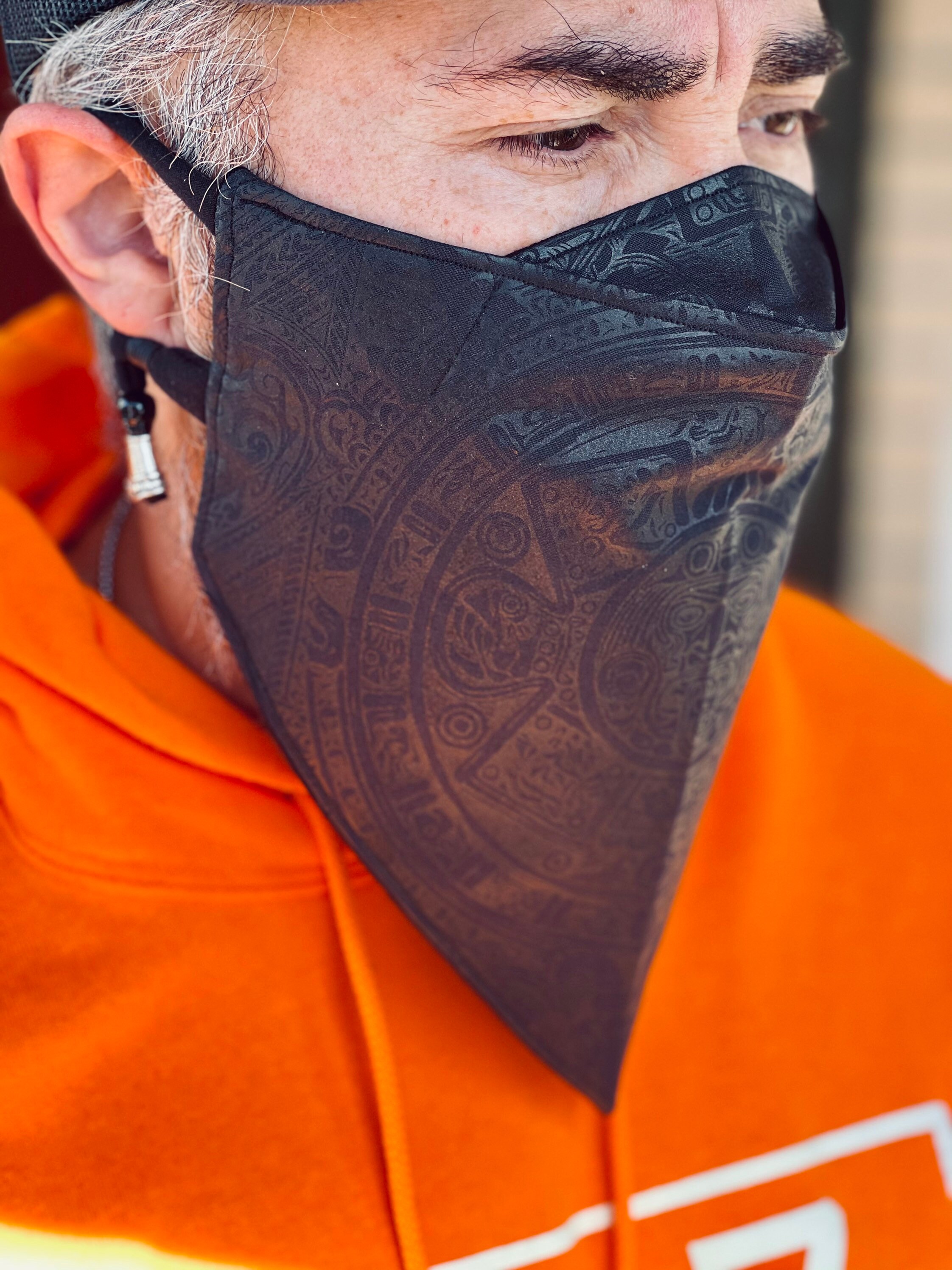 AZTEC maskFACE MASK for men with long beardXl face mask for Etsy