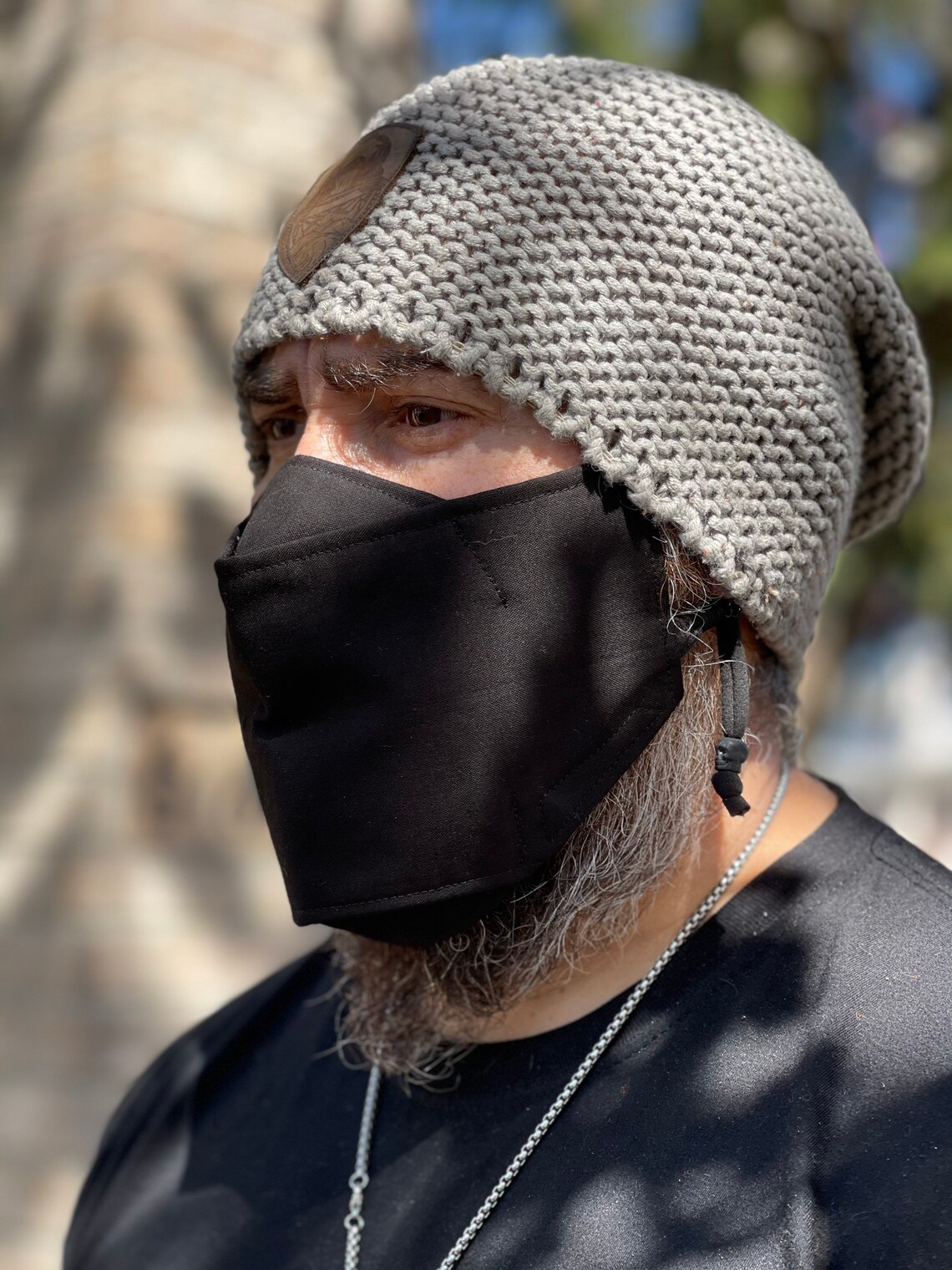 Small Red paisley mask mask for beards bearded men face Etsy