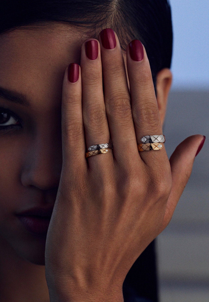 Chanel Quilted Ring Etsy