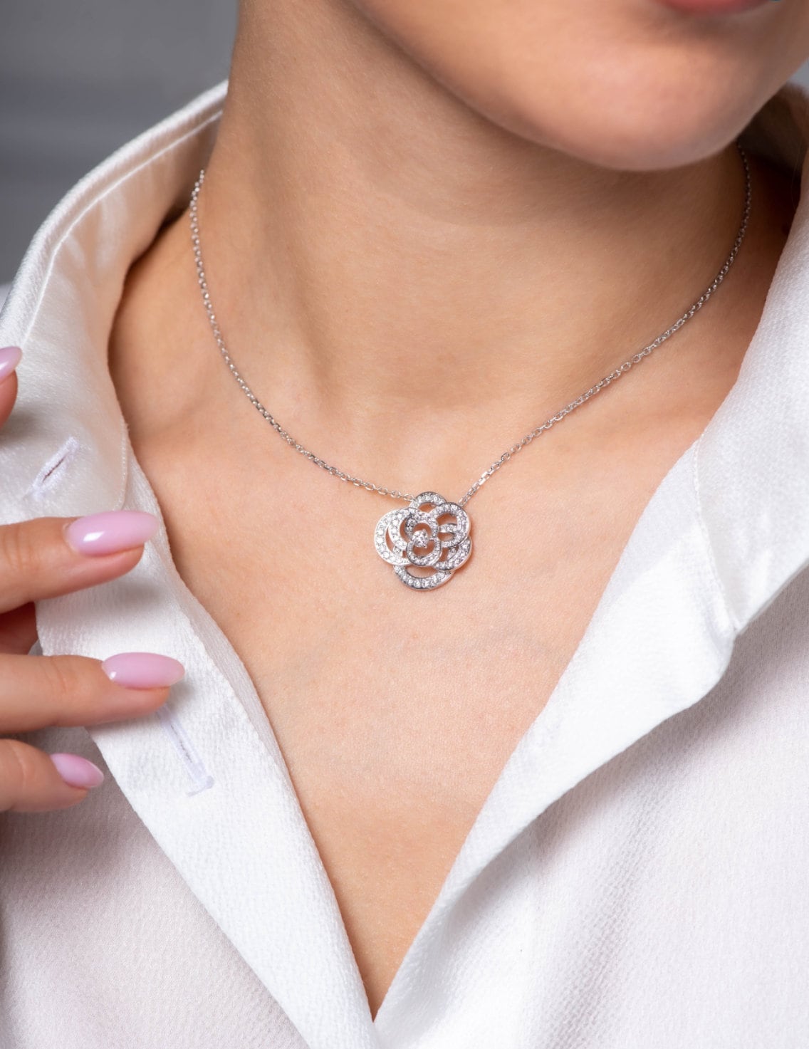 Chanel Camellia Necklace - Etsy