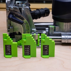 Festool DF700 Imperial Fence Height Gauge V2 for Festool Domino Joiner - US Measurements