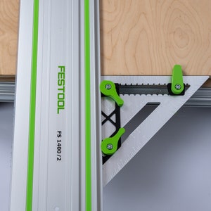 Festool Guide Rail Square Adapter - DIY Kit - for Track Saw Guide Rails