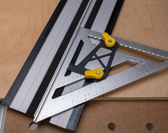 Dewalt track cheap saw square