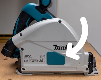 Cubierta antipolvo para orificio de sierra de incisión - Compatible con Makita XPS01Z de 36 V / Tool Theory