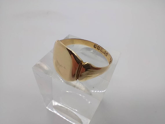 Classic antique gents fully hallmarked 9ct gold s… - image 2