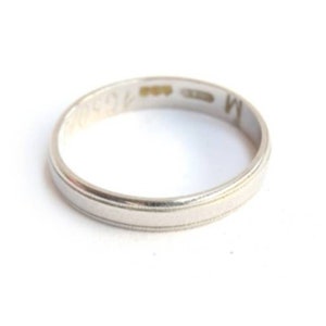 Vintage Platin Ehering