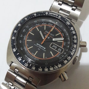 Seiko 7017 -6020 Jdm Speed-timer Automatic Flyback Full Original