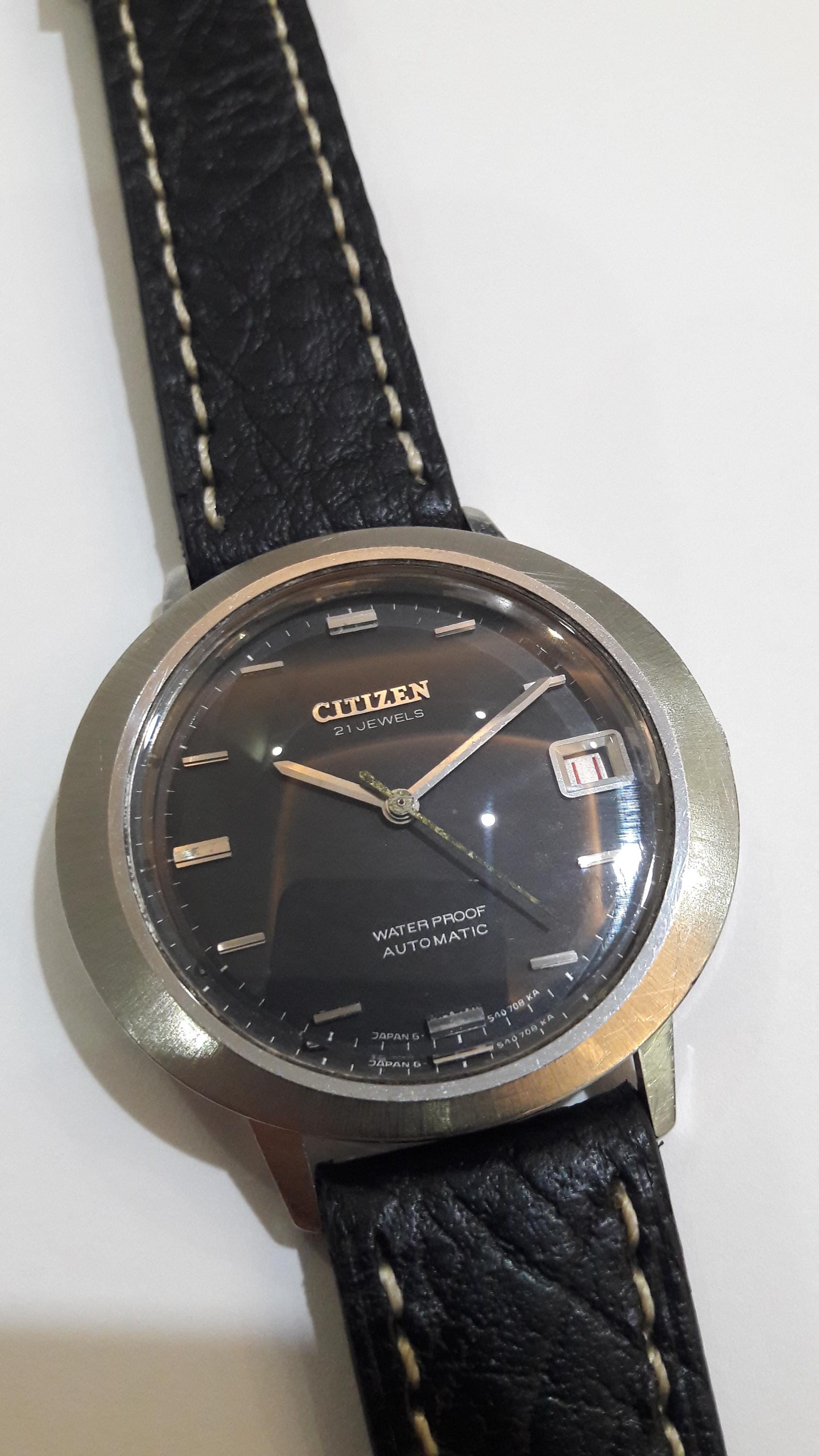 Vintage Citizen Automatic 1970s Dynamic Model 62-5132 Water Proof